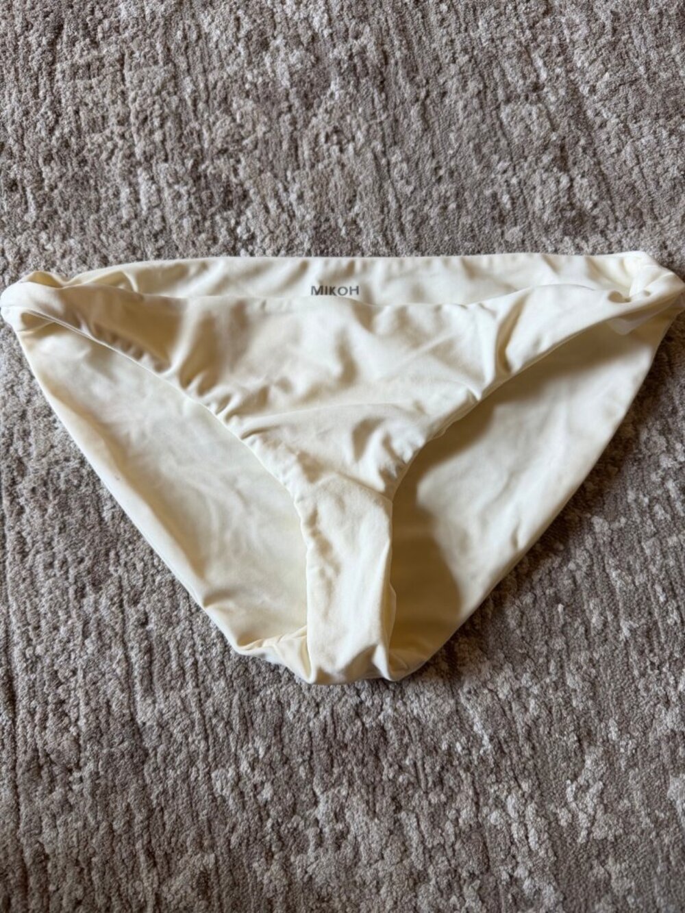 MIKOH Zuma Bikini Bottom - Ivory - M